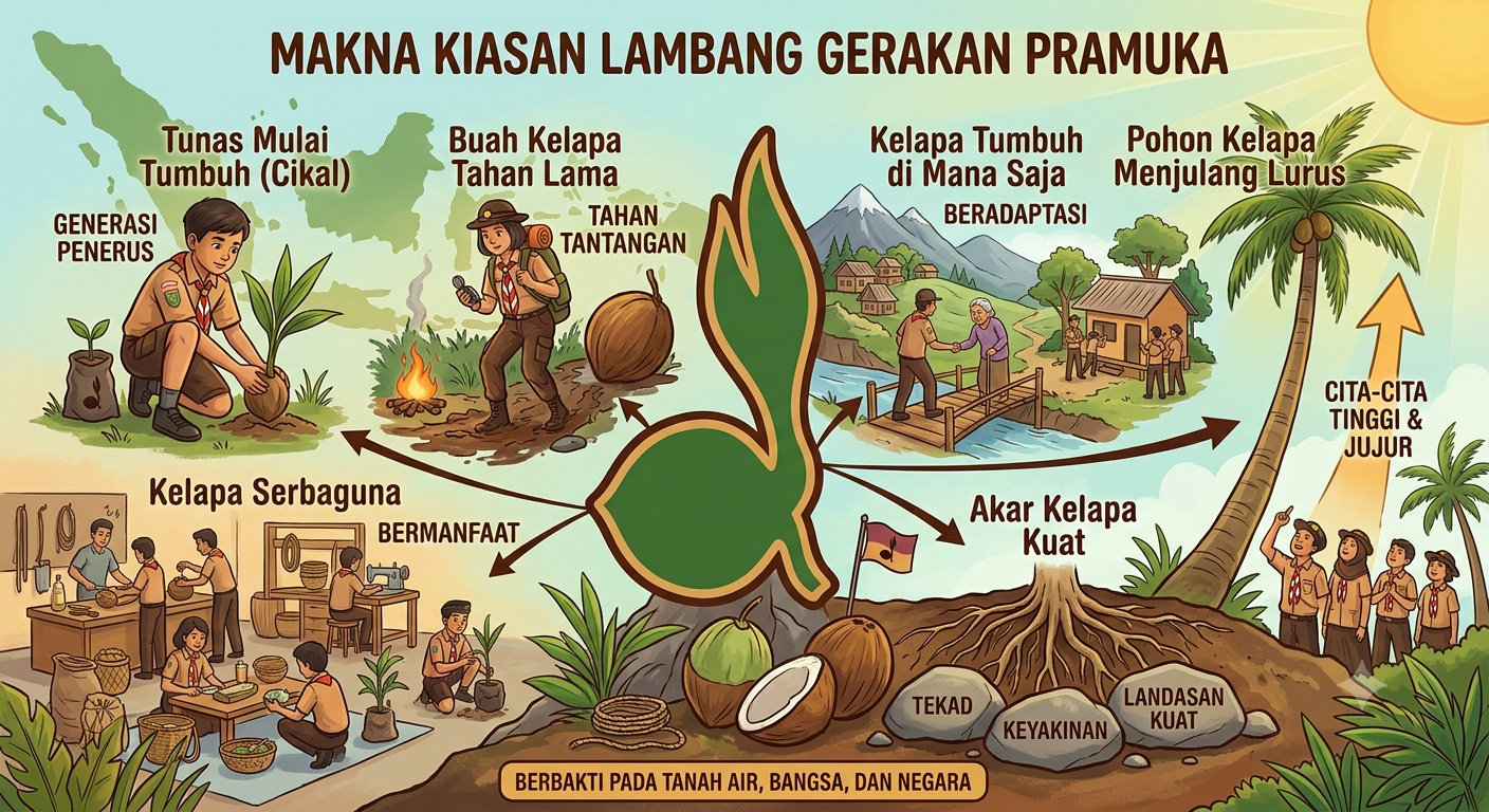 Makna Kiasan Lambang Gerakan Pramuka