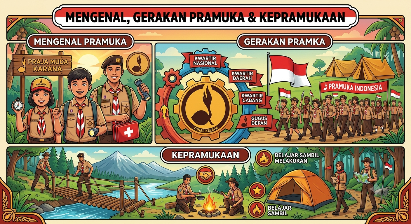 Mengenal Pramuka, Gerakan Pramuka dan Kepramukaan