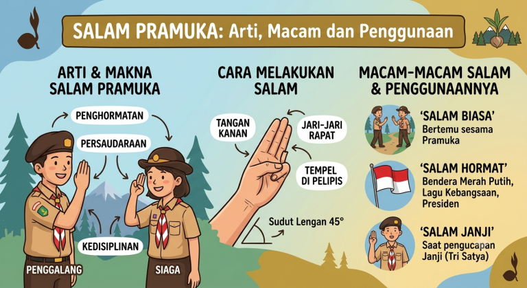 Salam Pramuka : Arti, Macam dan Penggunaannya