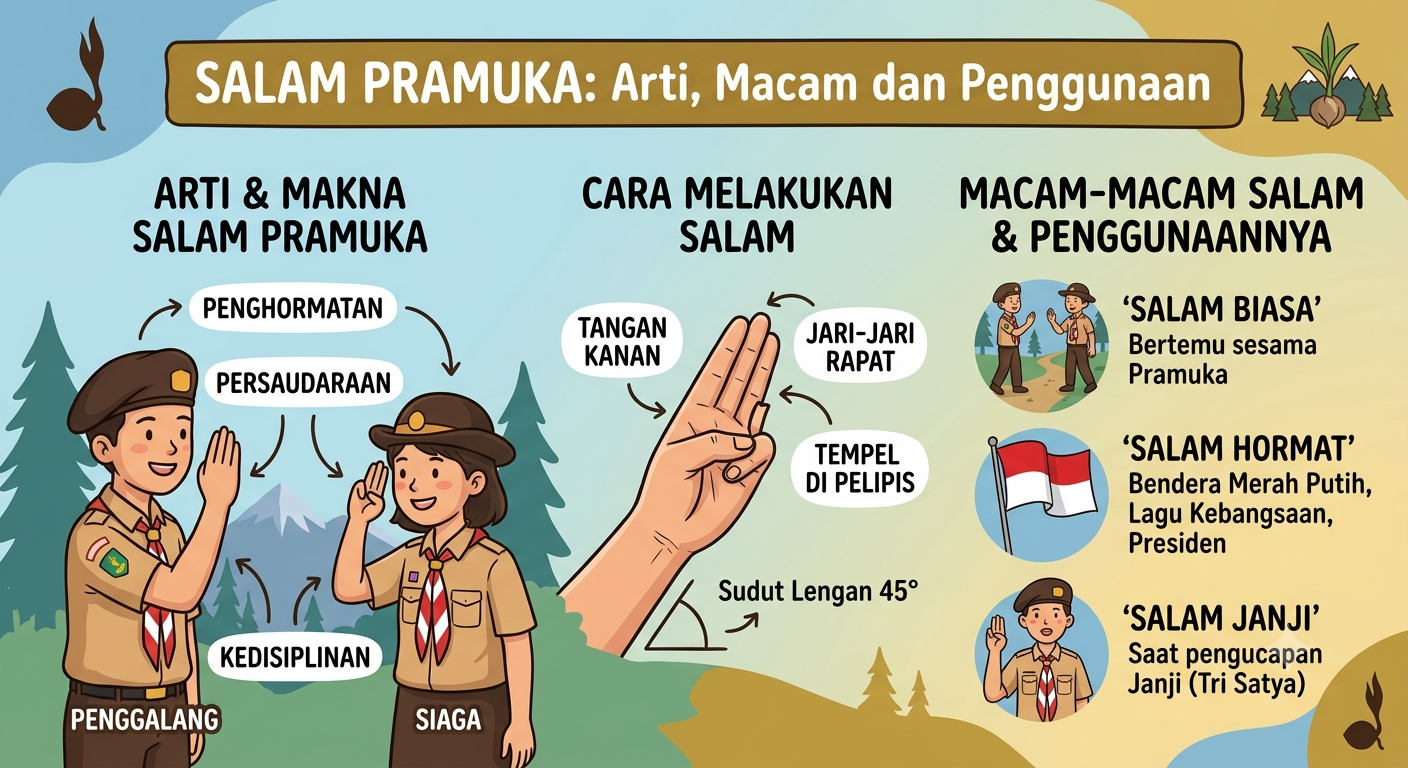 Salam Pramuka : Arti, Macam dan Penggunaannya
