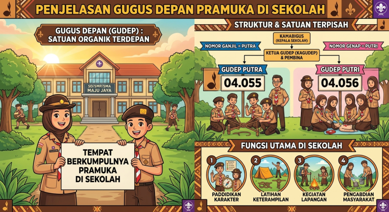 Mengenal Gugus Depan Pramuka di Sekolah