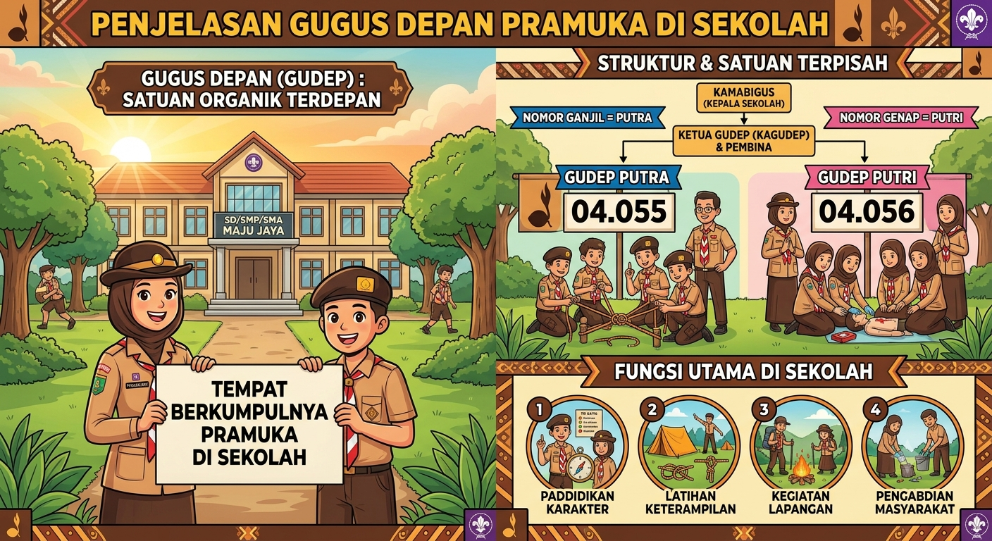 Mengenal Gugus Depan Pramuka di Sekolah